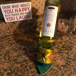 WINE BOTTLE HOLDER, SHOE STYLE